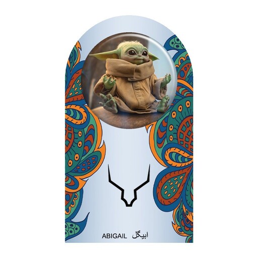 پیکسل ابیگل طرح انیمیشن baby yoda کد 015