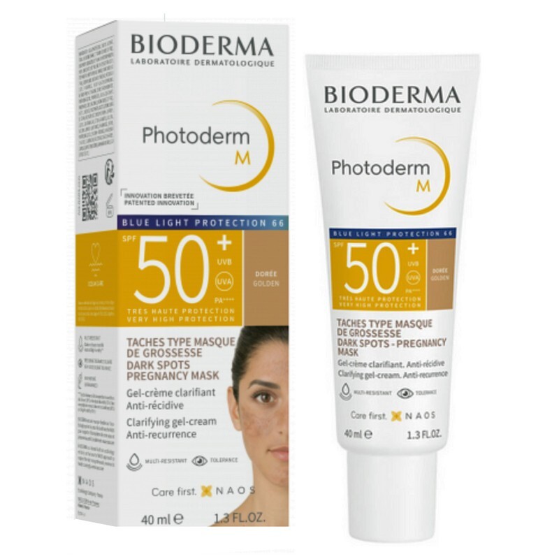 ژل کرم ضد آفتاب رنگی بایودرما SPF50 مدل Photoderm M 50+ مناسب انوع پوست حجم 40 میلی لیتر