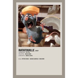 پوستر مدل انیمیشن موش سر آشپز Ratatouille کد 684