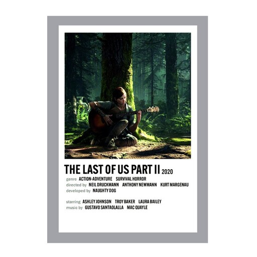 پوستر مدل the last of us 2 طرح الی Ellie کد 3