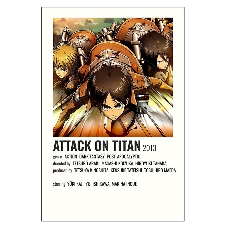 پوستر مدل انیمه Attack on titan کد 156