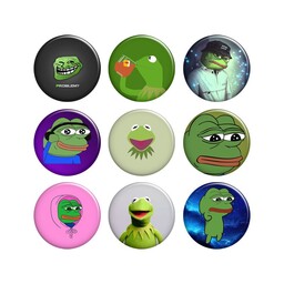 پیکسل ابیگل طرح قورباغه کرمیت ترول Kermit the Frog Troll کد 021 مجموعه 9 عددی