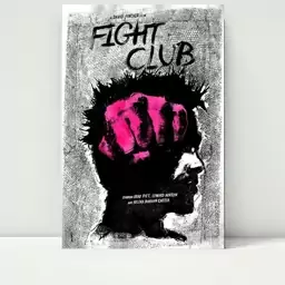 تابلو شاسی مدل پوستر فیلم باشگاه مبارزه Fight Club کد FMO69 سایز 20 در 30