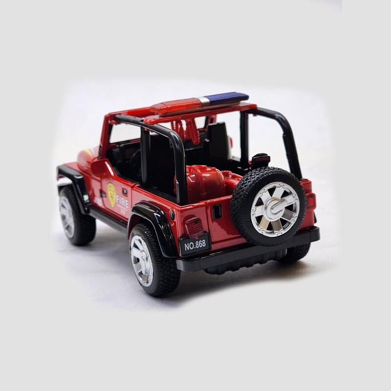 ماشین بازی مدل فلزی جیپ پلیس طرح jeep off road
