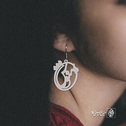 گوشواره اسم بهنوش کد 2133  (استیل ضدحساسیت)