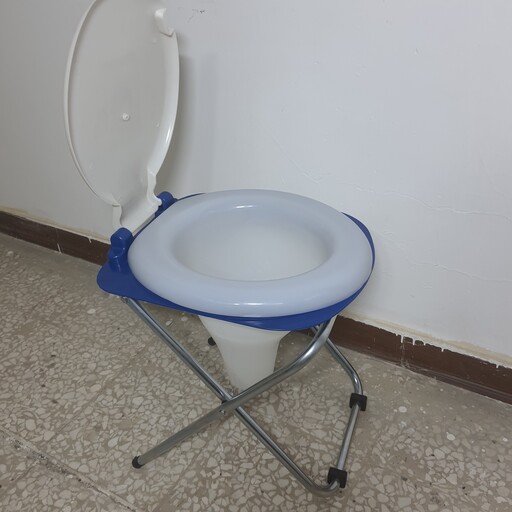 توالت فرنگی مسافرتی تاشو  برند شفا پخش جم فقط فروش عمده تحمل وزن 120 کیلو