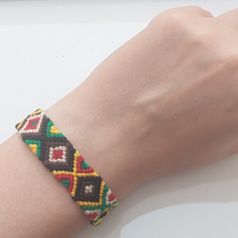دستبند دوستی اسپرت طرح لوزی، دستبند مردانه دستبند زنانه