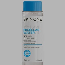 محلول پاک کننده آرایش مناسب پوست نرمال تا خشک اسکین وان

