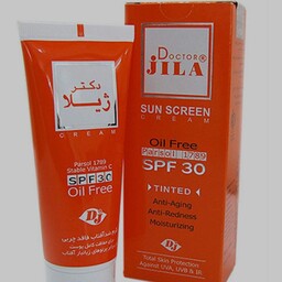 کرم ضد آفتاب رنگی دکتر ژیلا spf 30 فاقد چربی انقضا 1405

