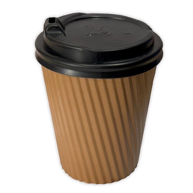 لیوان یکبار مصرف دوجداره کرکره ای 220cc مخصوص قهوه کاپوچینو بیرون بر  بسته 40 عددی 