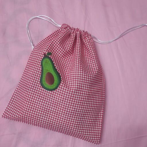 کیسه پارچه ای میوه و سبزی  3تیکه  نقاشی شده با دست