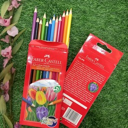 مداد رنگی 12 عددی فابر کاستل اصلی tulips