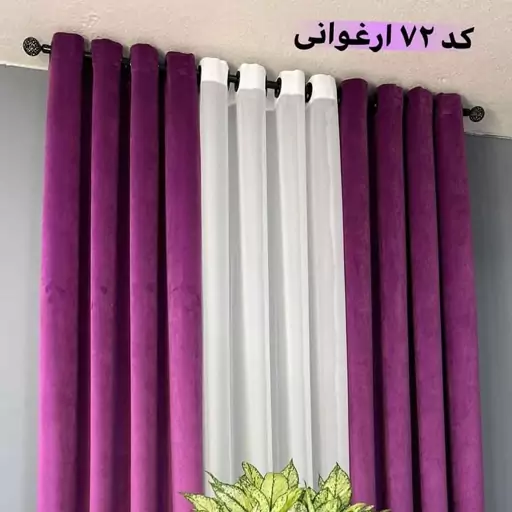 پرده مخمل کالیفرنیا  رنگ ارغوانی