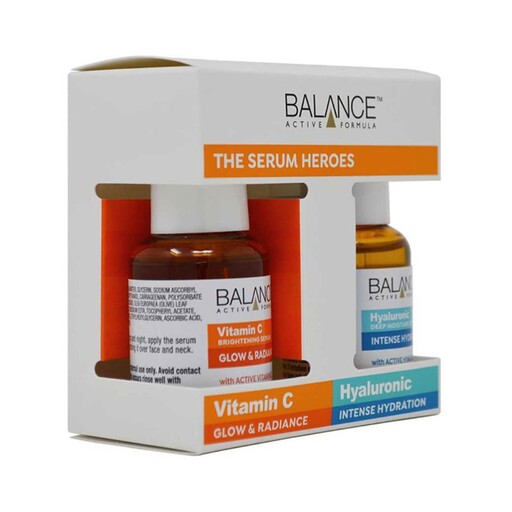 پک دو عددی سرم هیالورونیک اسید و ویتامین سی بالانس Balance The Serum Heroes with Vitamin C and Hyaluronic