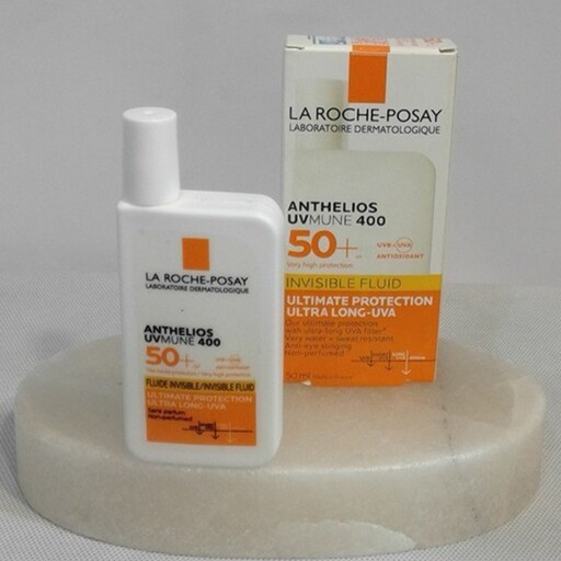 کرم ضد آفتاب فلویید بی رنگ لاروش پوزای با اس پی اف 50  مدل آنتلیوس یووی مون 400     La Roche Posay Anthelios UVMune 400 