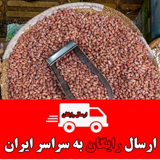 بادام زمینی تازه و درجه یک (درشت) تک استار با تضمین کیفیت و مرجوعی ارسال رایگان