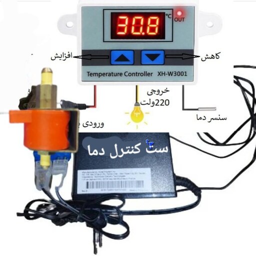 کنترلر خودکار بخاری گازی ، ست کامل دما