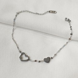 دستبند زنانه استیل نقره ای ظریف زیبا و دلنشین