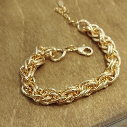 دستبند زنانه برند ysx درشت و زیبا طرح طلا 