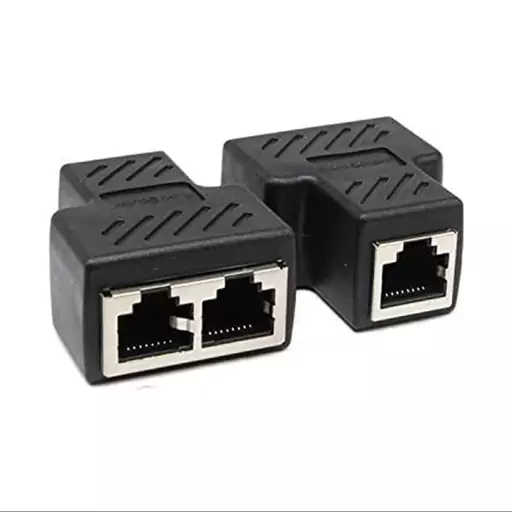 مبدل 1 به 2 RJ45 فلزی دی نت مدل RJ45 coupler