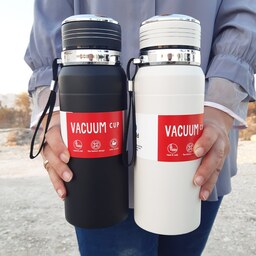فلاسک دوجداره استیل vacuum cup متوسط  800میلی لیتر