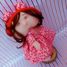 عروسک  روسی  سرچرخشی دختر عروسک خنگول دختر تپلی ناز  26 سانتی متر  قابلیت ایستایی مناسب هدیه دکور منزل 