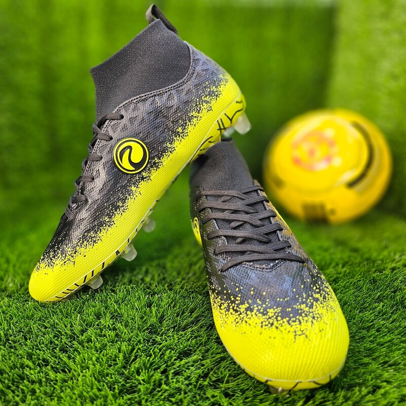 کفش فوتبال (استوک) پریما ساق دار رنگ زرد
