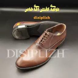 کفش چرم طبیعی مردانه دست دوز مجلسی رسمی اداری تولیدی کفش کد457