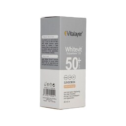 کرم ضد آفتاب رنگی (نچرال بژ) وایت ویت ویتالیر مناسب برای انواع پوست حجم 40 میلی لیتر