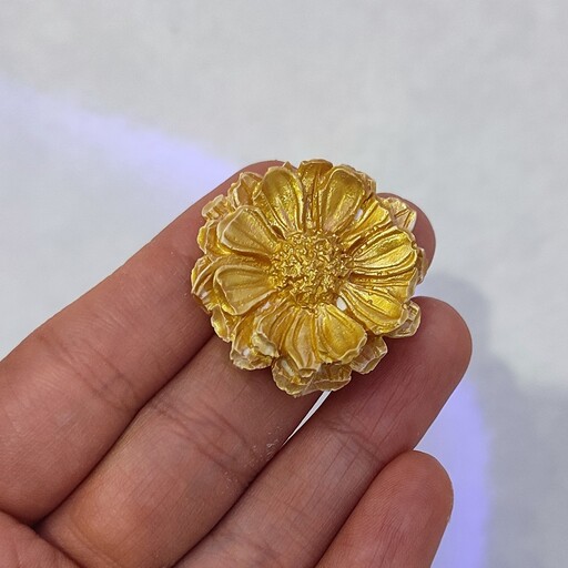 گل داوودی رنگ شده سنگ مصنوعی کوچک بسته 10عددی