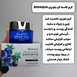 کرم کاسه ای آبرسان و مرطوب کننده وجوان کننده بلوبری بیوآکوا BIOAQUA