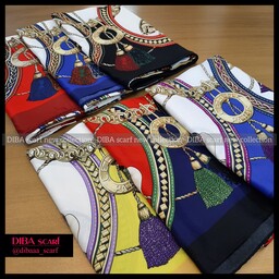 روسری ابریشم کجراه و سایز110در110 و در پنج رنگ زیبا RA1103