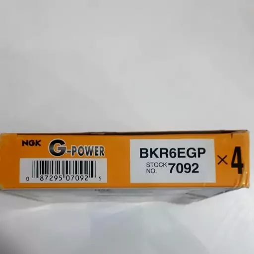 شمع سوزنی پایه کوتاه انجیکا اصل ژاپن،رنگین کمانی اصل ،جی پاور  BKR6EGP   مدل 7092  دارای هولوگرام کد اصالت کالا و رهگیری