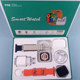 پک ساعت هوشمند و ایرپاد مدل Smart Watch P90