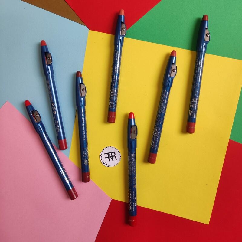 رژ لب مدادی ترشدار بل در رنگبندی متنوع و بالا بسبار سبک روی لب