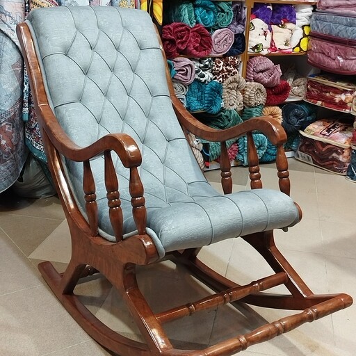 صندلی راک (مادربزرگ) صندلی مبلی صندلی ریلکسی ساخته شده از چوب راش با ابعاد استاندارد 