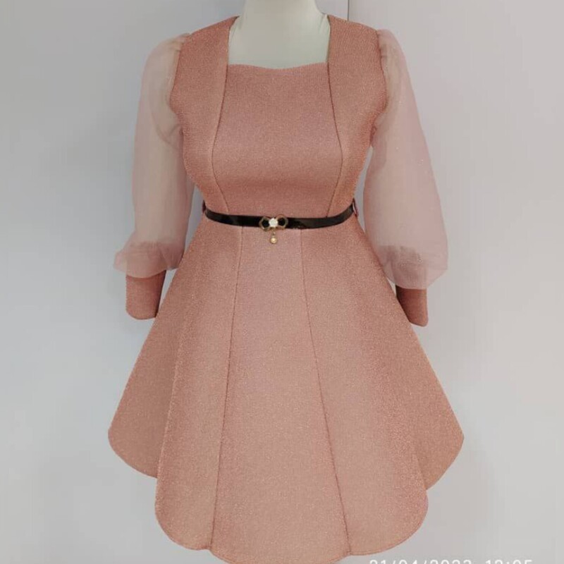 لباس مجلسی عروسکی دخترانه مدل گندم سایزبندی 34 الی 40 رنگبندی ژورنال-لباس مجلسی بچگانه