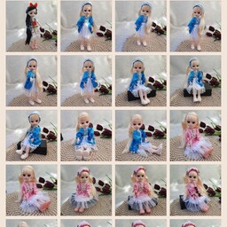 اسباب بازی عروسک کاملا مفصلی دخترانه کادویی فیگور دختران ژاپنی و کره ای