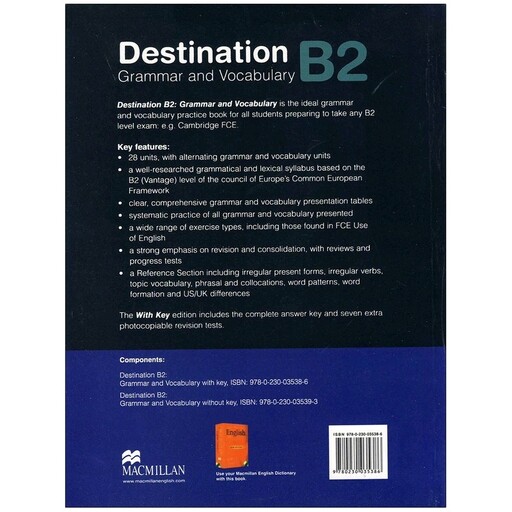 کتاب Destination B2 اثر Malcolm Mann and Steve Taylore Knowles انتشارات Macmillan