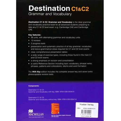 کتاب Destination C1 and C2 اثر Malcolm Mann and Steve Taylore Knowles انتشارات Macmillan