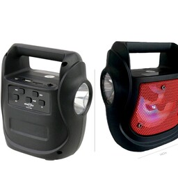 اسپیکر بلوتوثی قابل حمل رقص نور  و چراغ قوه  دار