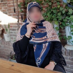 روسری زنانه نخی کجراه قواره 140 دور دست دوز 