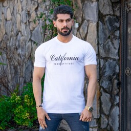 تیشرت مردانه کالیفرنیا سفید xxl