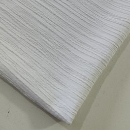 پارچه دلتا کراش گرم بالا عرض 150 تک رنگ رنگ سفید 