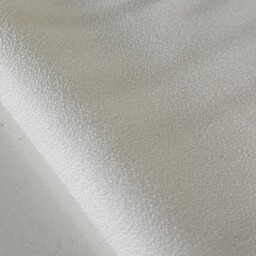 پارچه کرپ اسکاچی گرم بالا  تک رنگ رنگ سفید 