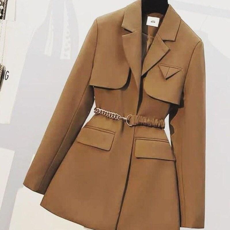 کت تک زنانه مجلسی جنس مازراتی کنزو سایز 34 تا 60 قد قابل تغییر رنگبندی 24 رنگ فول کار مزونی و شیک - تولیدی کت کوتاه