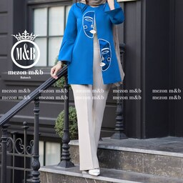 کت زنانه کرپ مازراتی نخ توییست گلدوزی شده با ارگانزا مدل مجلسی سایز 38 تا 46