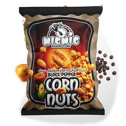ذرت آجیلی ( corn nuts ) میگ میگ طعم فلفل سیاه 60 گرمی - بسته 6 عددی
