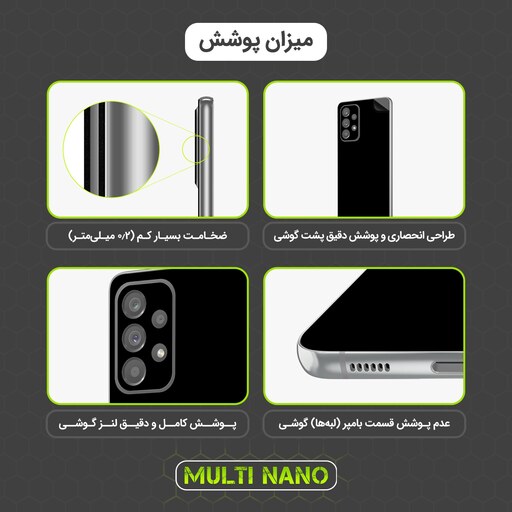 برچسب پوششی مات مولتی نانو مدل X-F1M مناسب برای پشت گوشی موبایل سامسونگ Galaxy S10 E