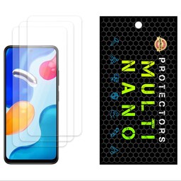 محافظ صفحه نمایش مولتی نانو مدل X-S3N مناسب برای گوشی موبایل شیائومی  Redmi Note 11 بسته سه عددی